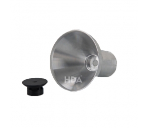 Atomizing cup for electrostatic rotating bell spray gun